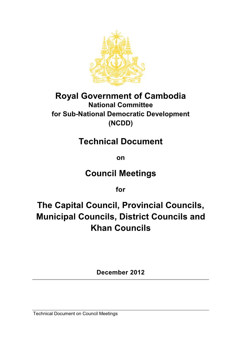Technical Document on Council Meetings En