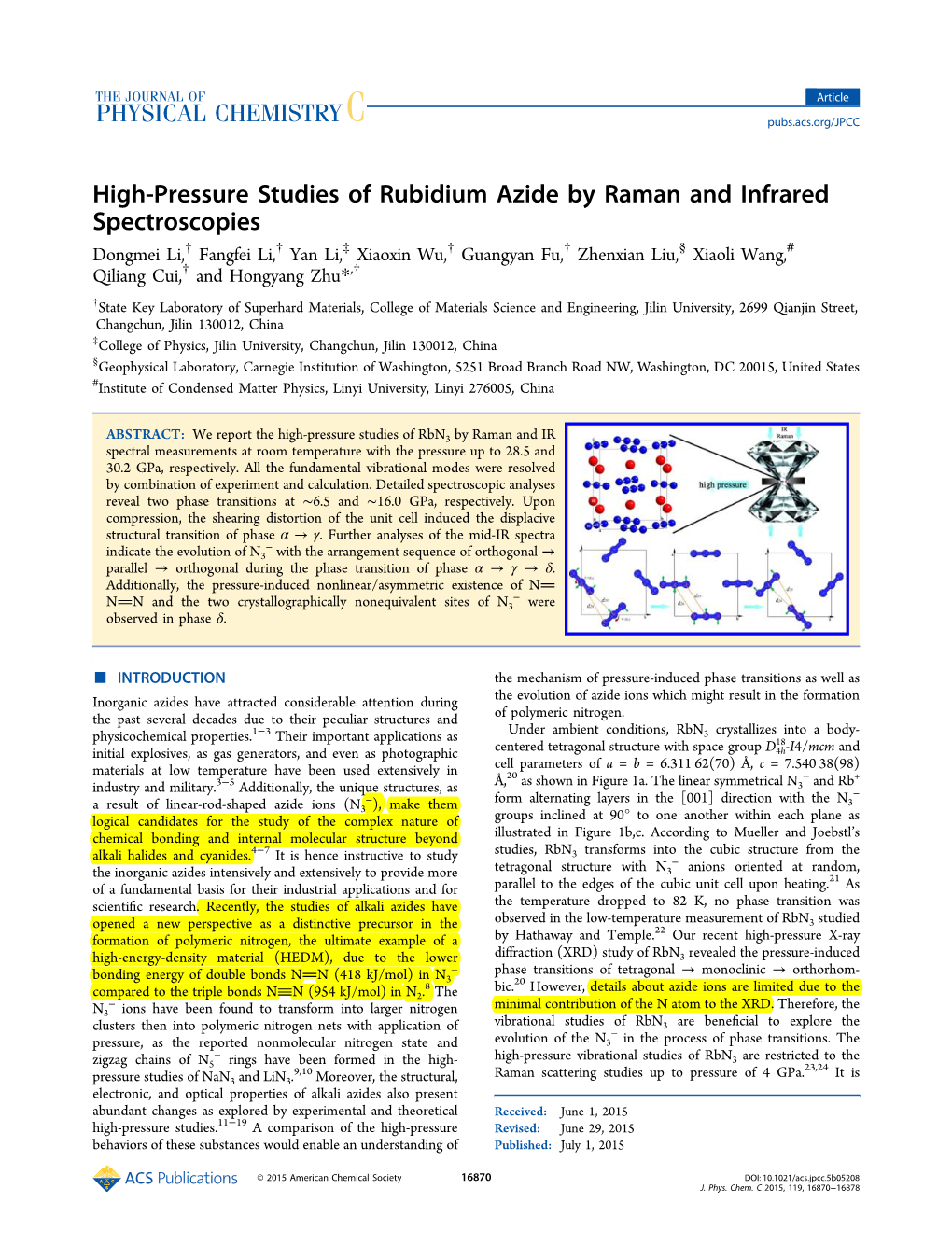 High-Pressure Studies of Rubidium Azide by Raman and Infrared