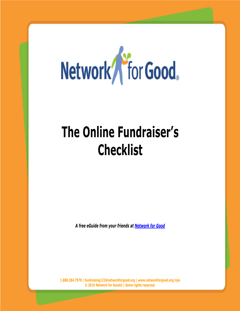 The Online Fundraiser's Checklist