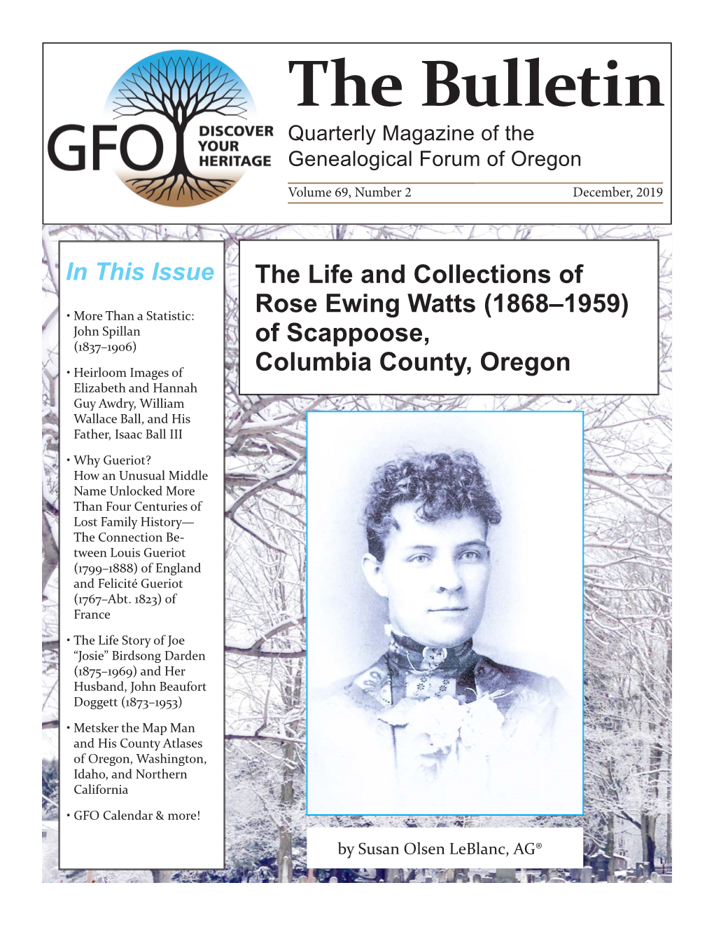 Of Scappoose, Columbia County, Oregon Susan Olsen Leblanc, AG®