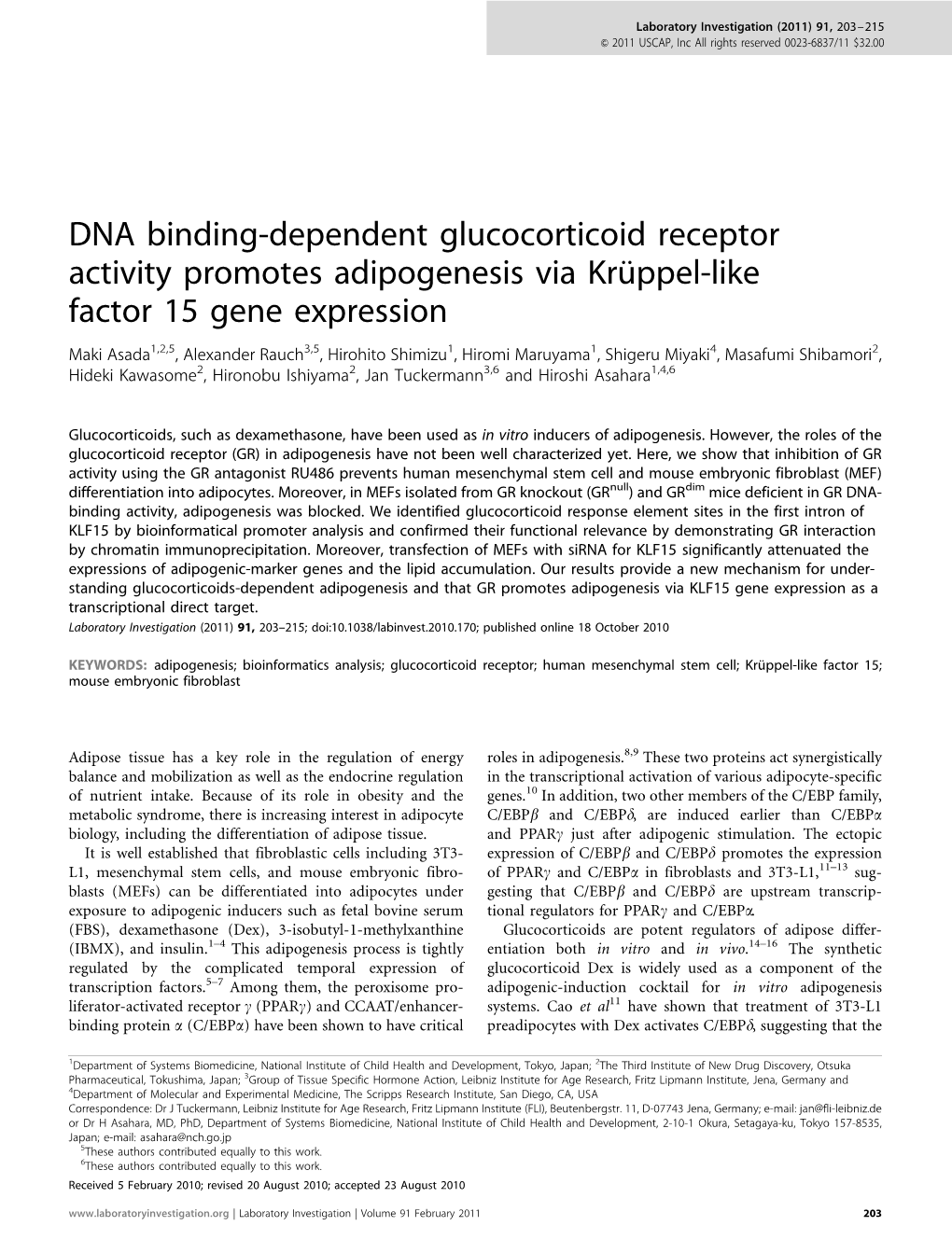 DNA Binding-Dependent Glucocorticoid Receptor Activity