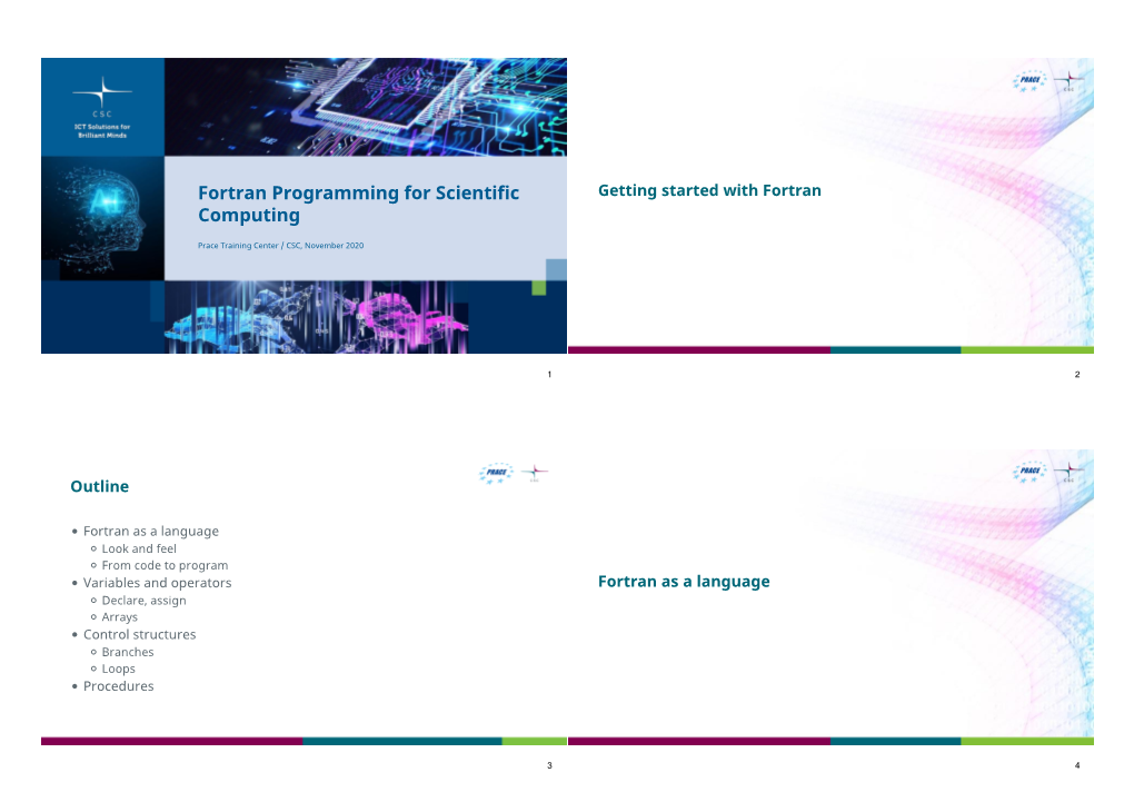 Fortran Programming for Scientific Computing