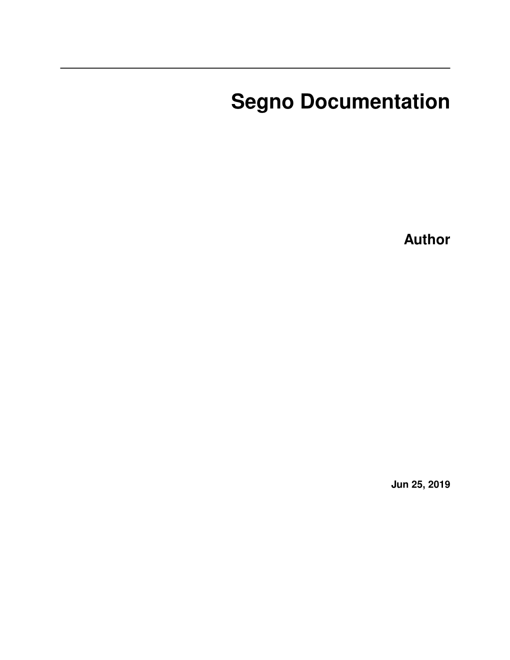 Segno Documentation