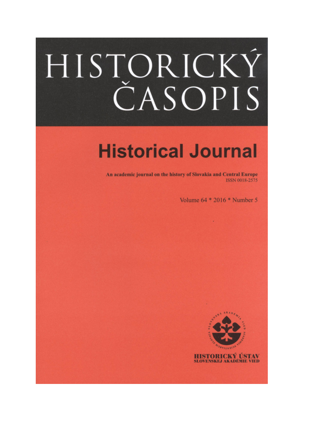 Historicky Casopis 5 2016.Pdf