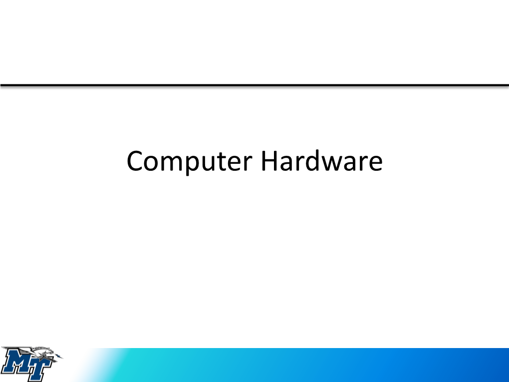 Computer Hardware Input Devices