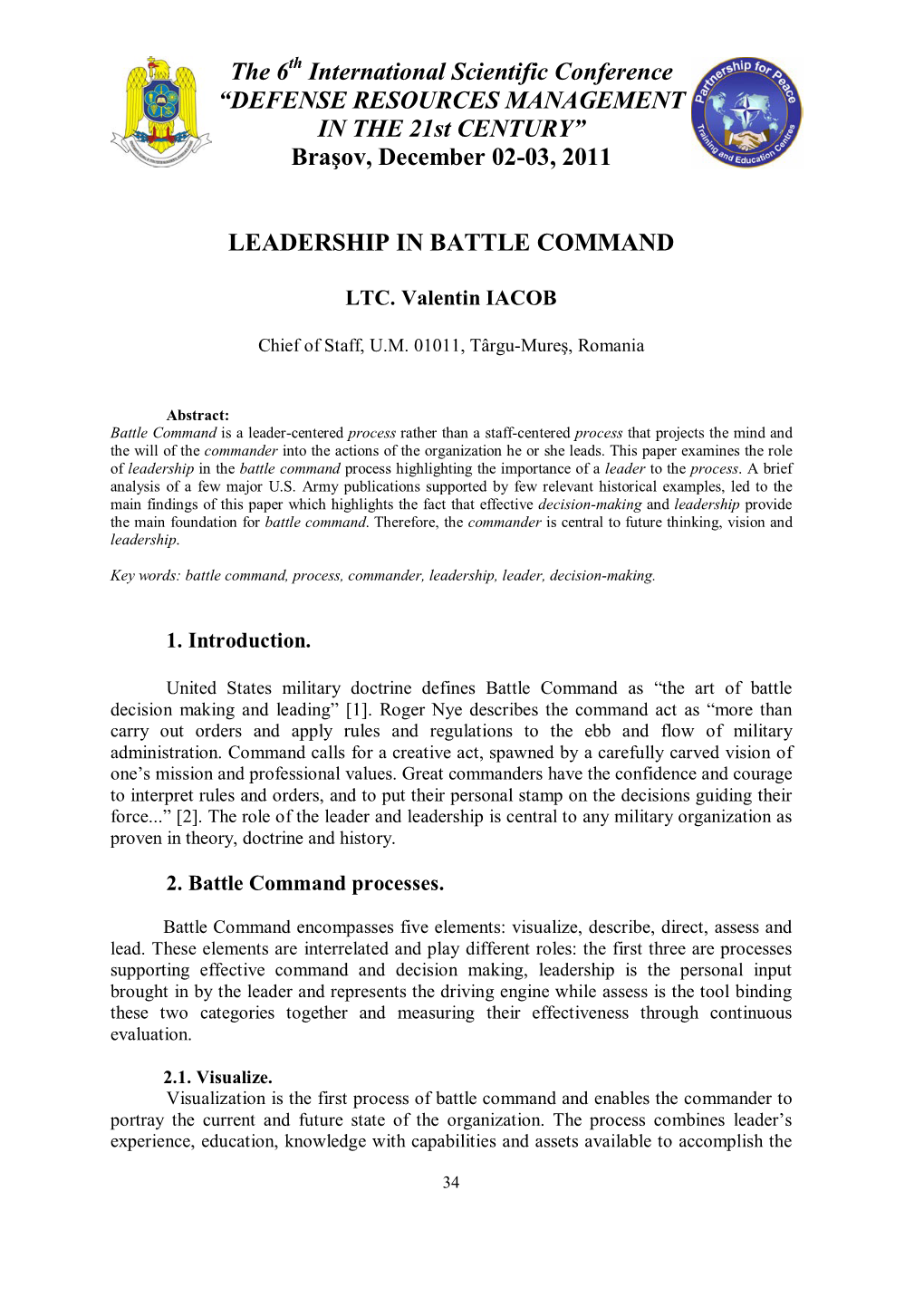 Leadership in Battle Command