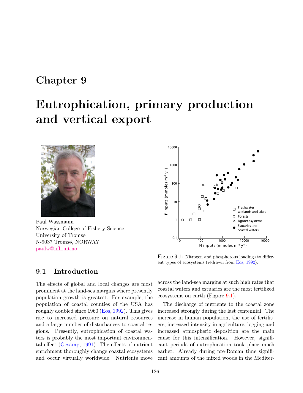 Eutrophication, Primary Production and Vertical Export