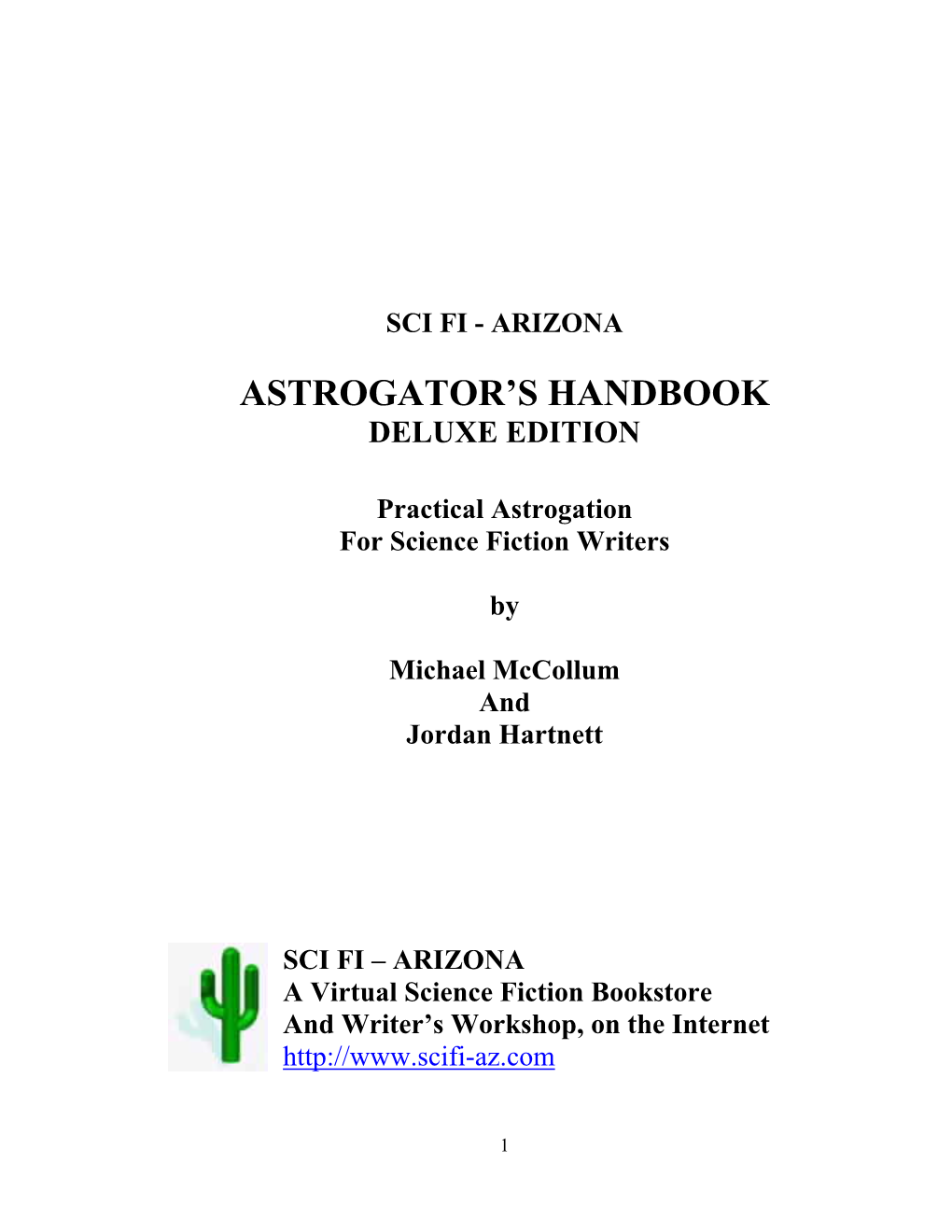 Astrogator's Handbook