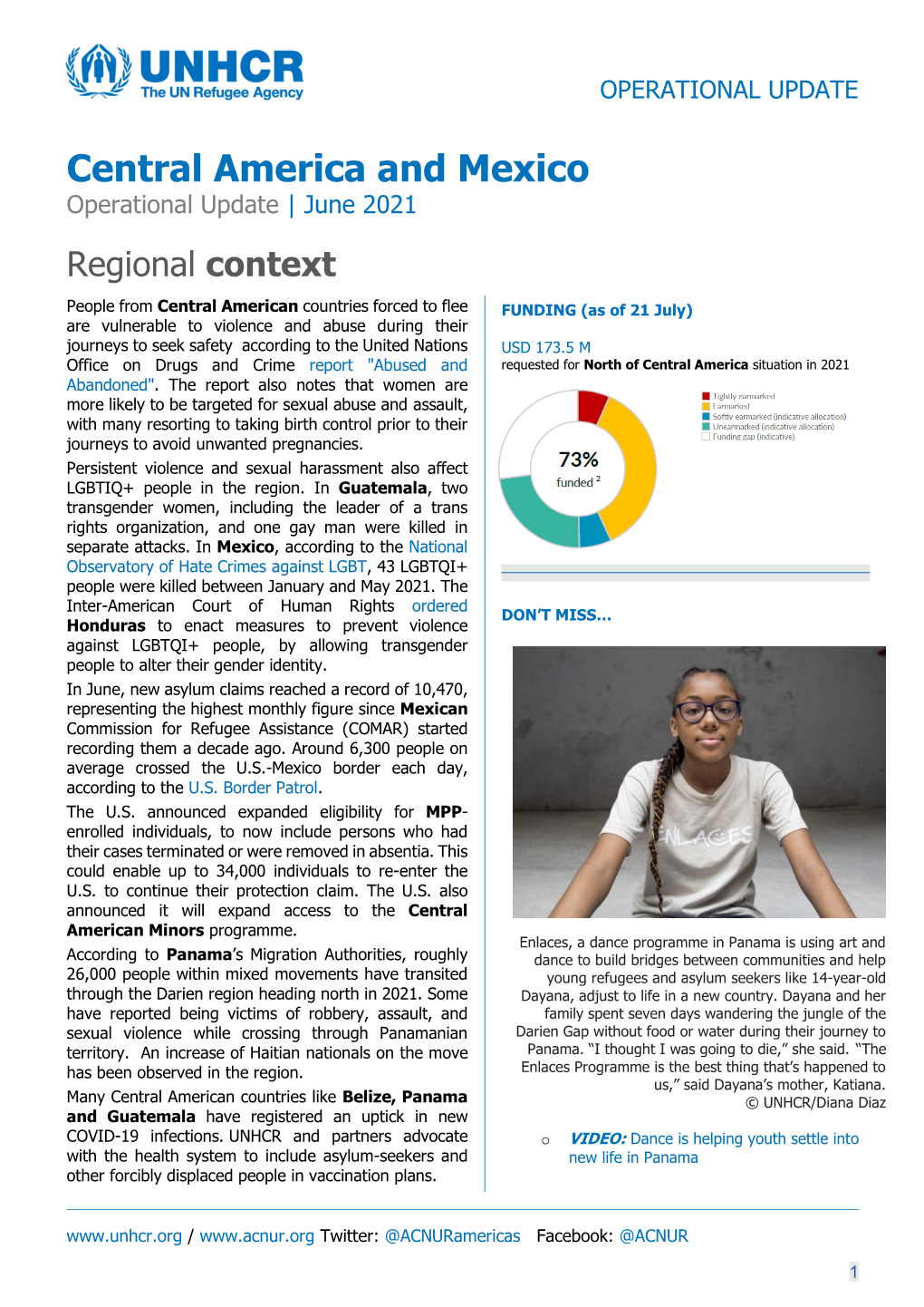 Central America and Mexico Operational Update | June 2021 Regional Context