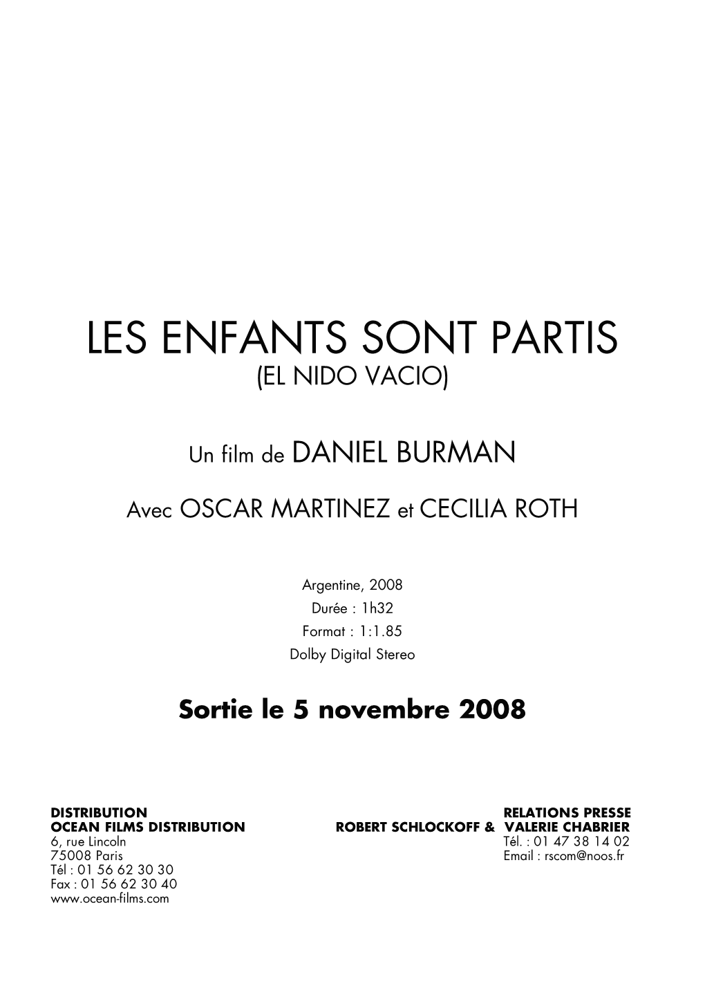 Les Enfants Sont Partis (El Nido Vacio)