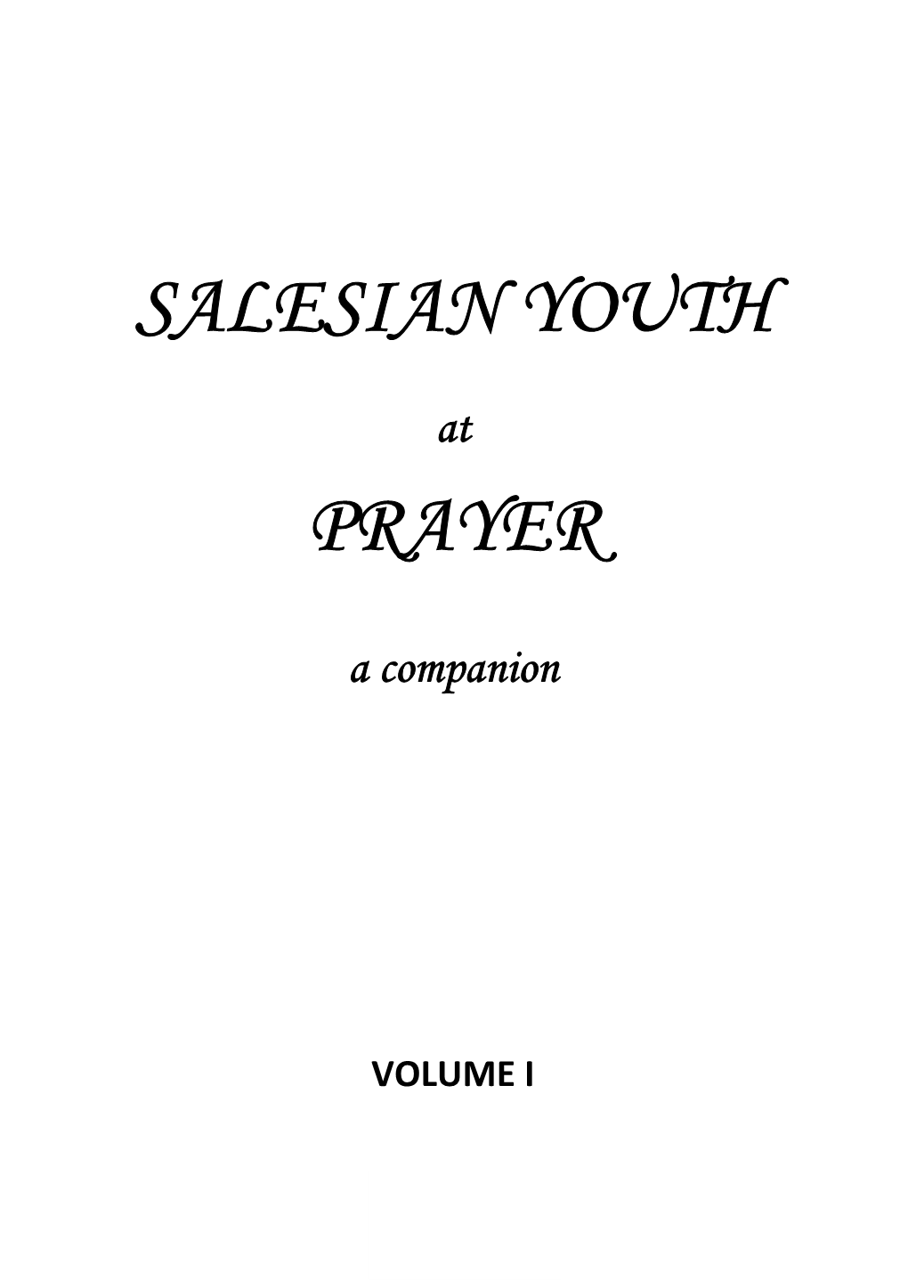 Salesian Youth Prayer