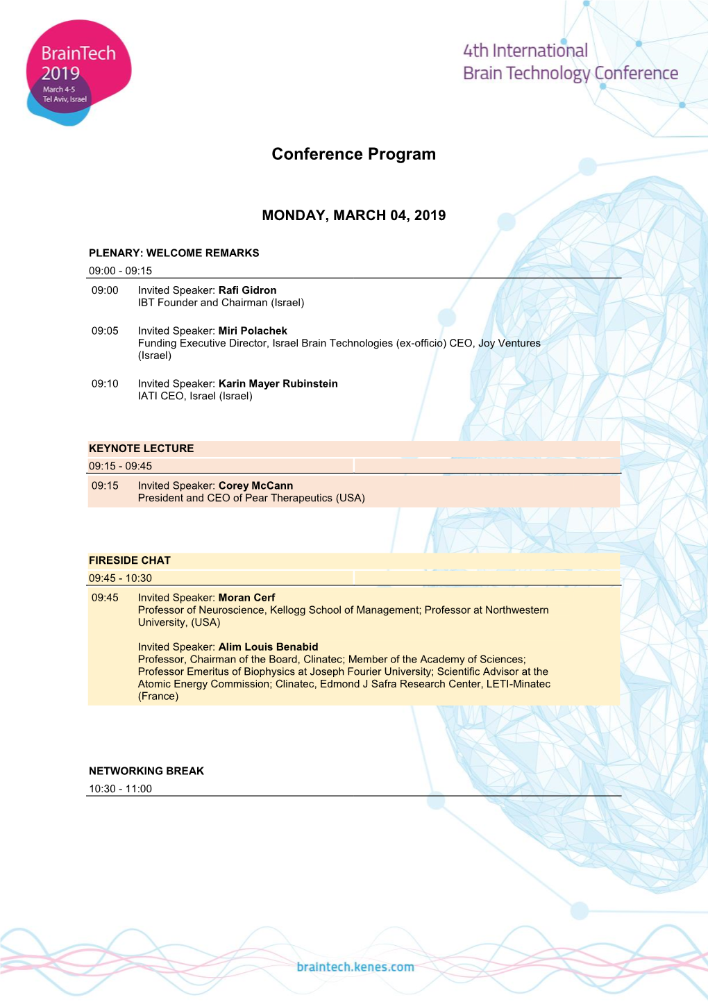 Conference Program