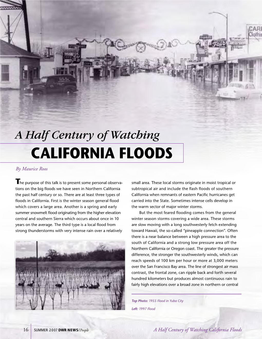 A Half Century of Watching California Floods by Maurice Roos