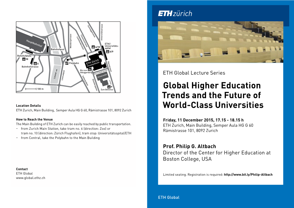 Global Higher Education Trends and the Future of World-Class Universities