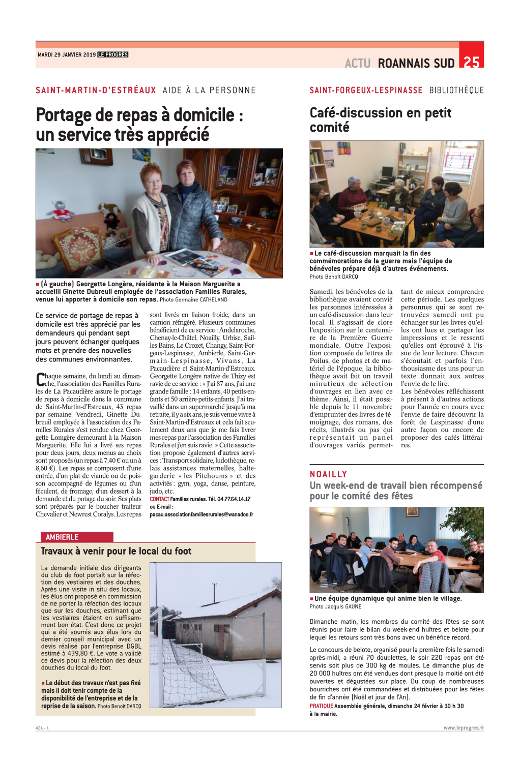 Portage De Repas À Domicile : Café-Discussion En Petit Un Service Très Apprécié Comité
