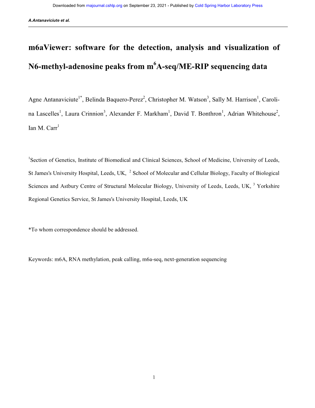 A-Seq/ME-RIP Sequencing Data