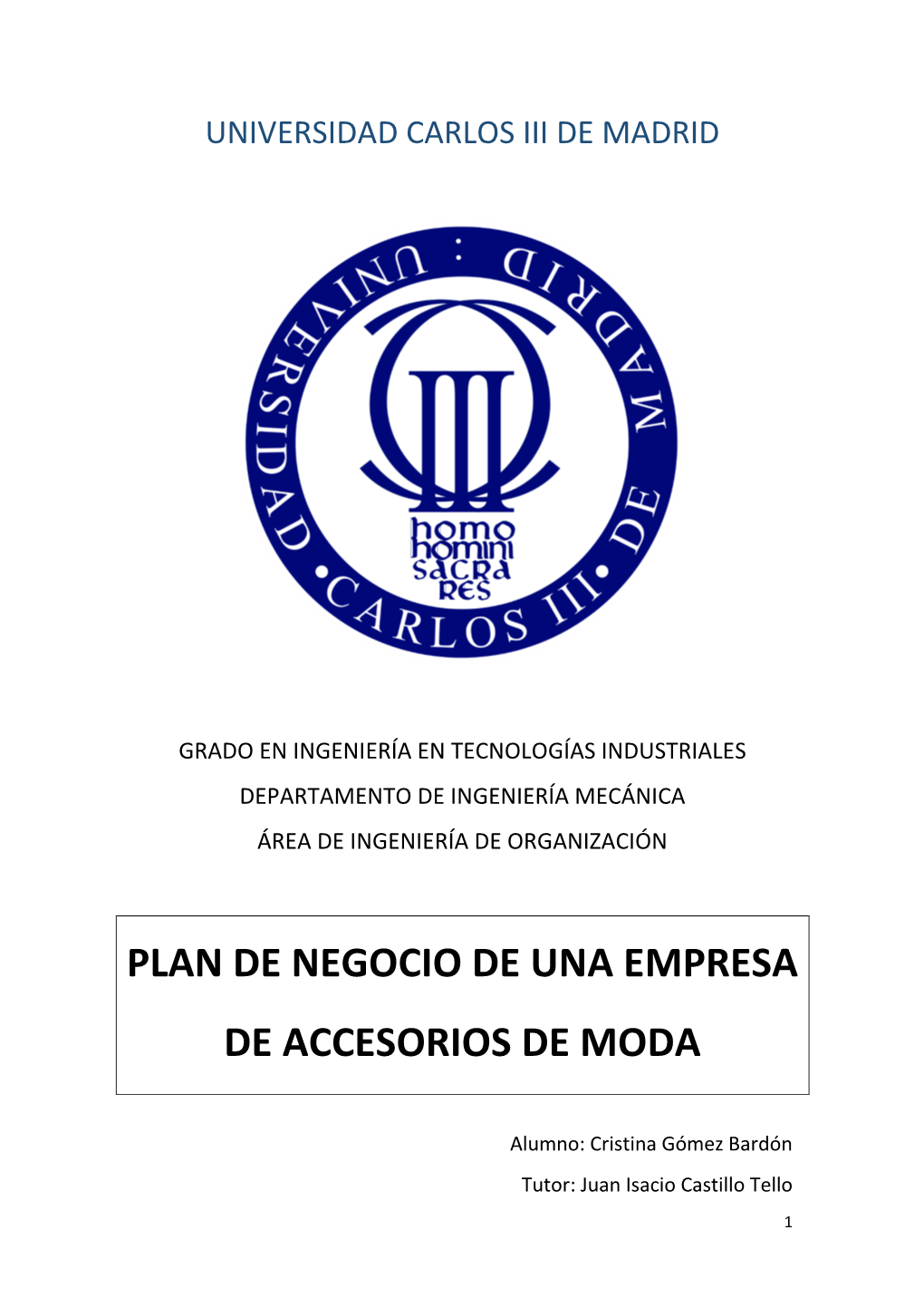 Plan De Negocio De Una Empresa De Accesorios De Moda