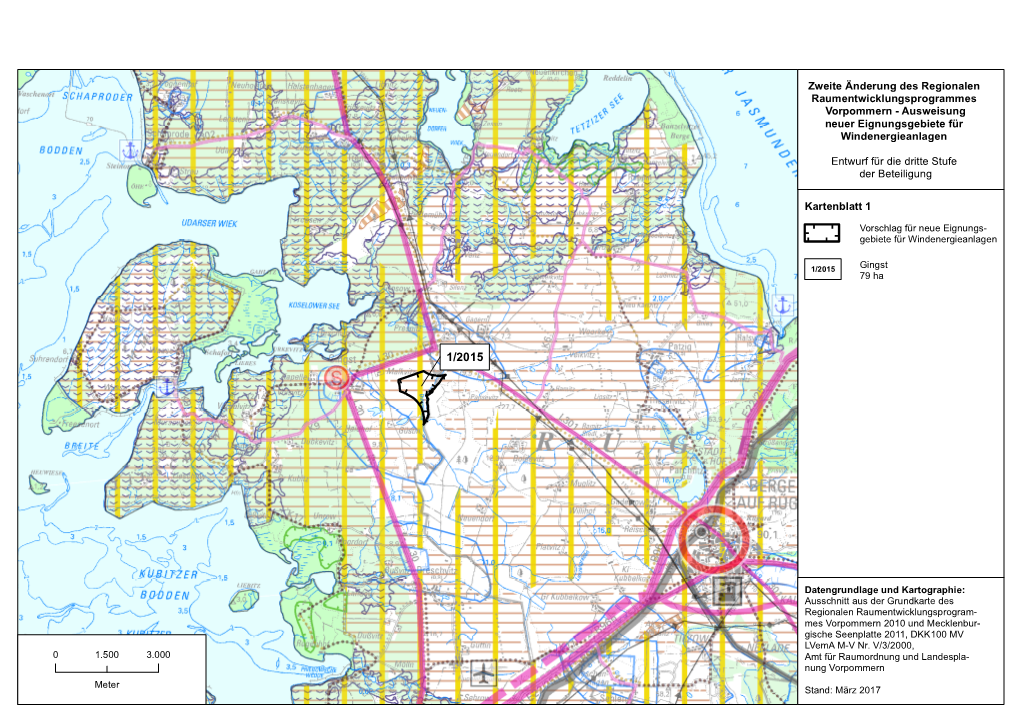 Zweite Änderung Des Regionalen Raumentwicklungsprogrammes Vorpommern - Ausweisung Neuer Eignungsgebiete Für Windenergieanlagen