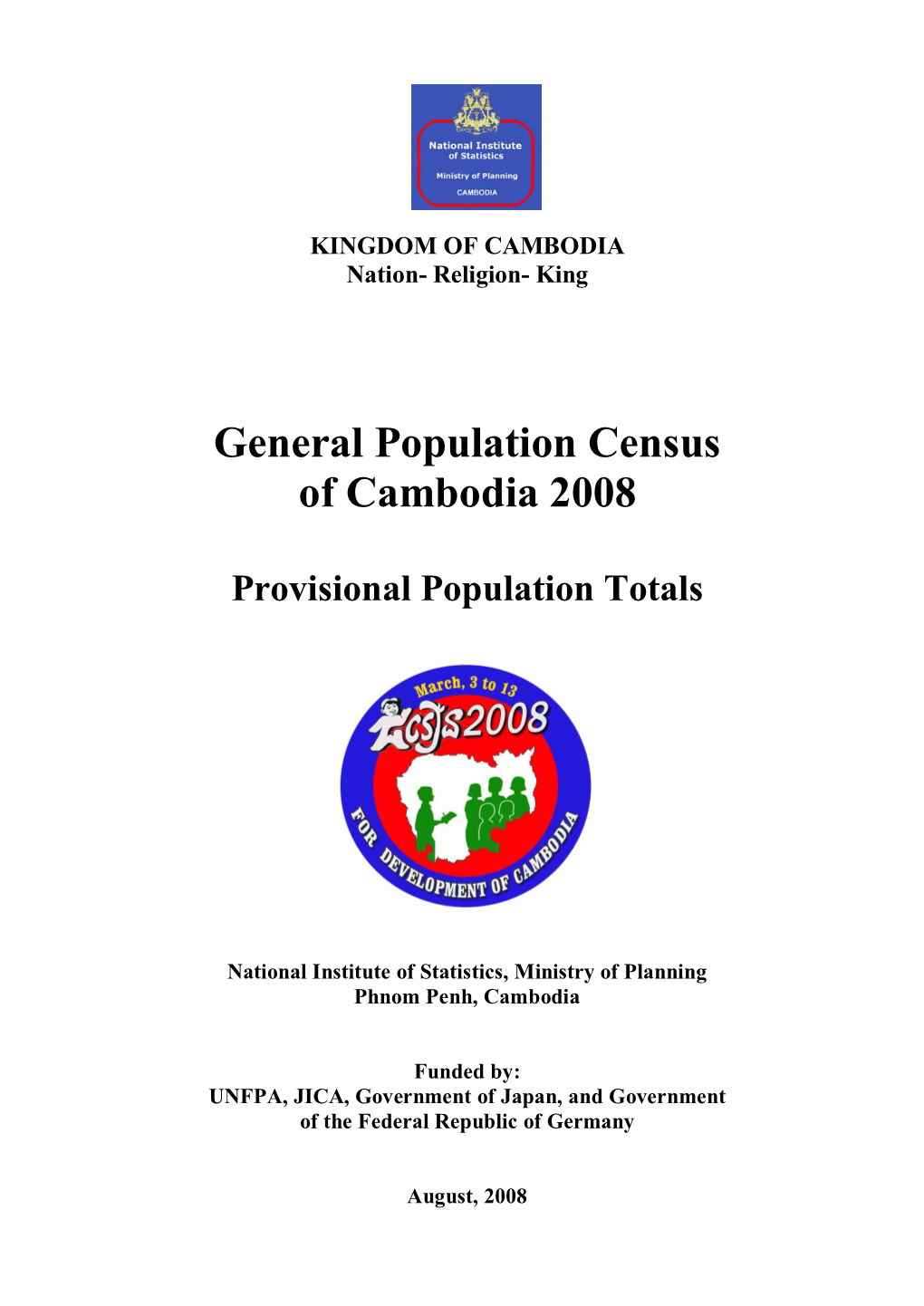 General Population Census of Cambodia 2008