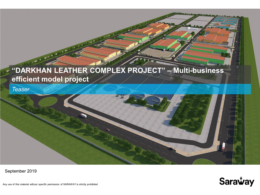 DARKHAN LEATHER COMPLEX PROJECT” – Multi-Business Efficient Model Project Teaser