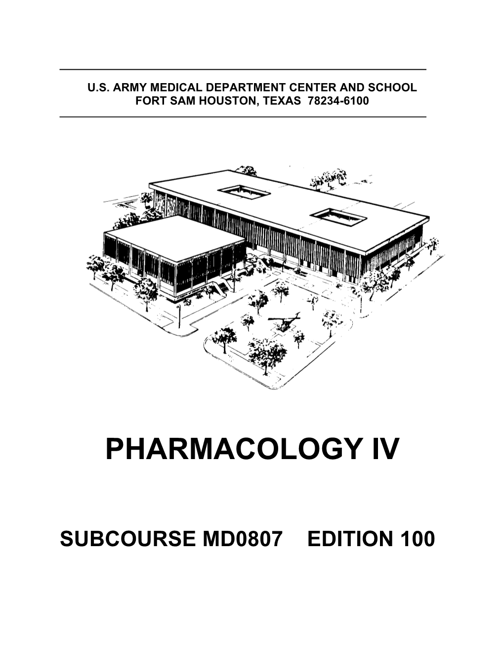 Pharmacology Iv