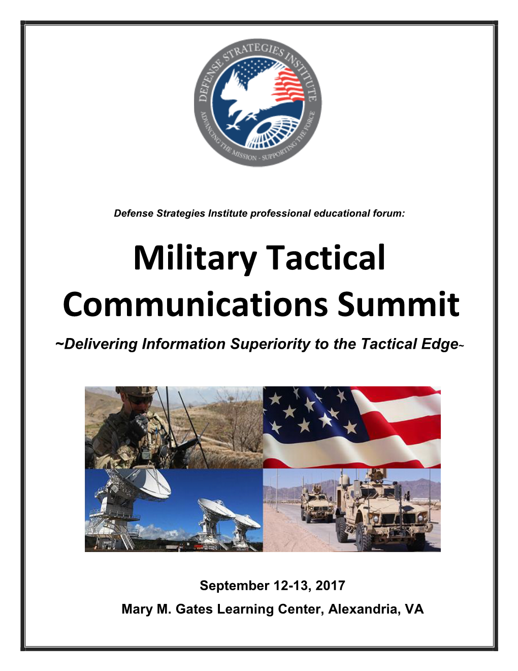 Military Tactical Communications Summit