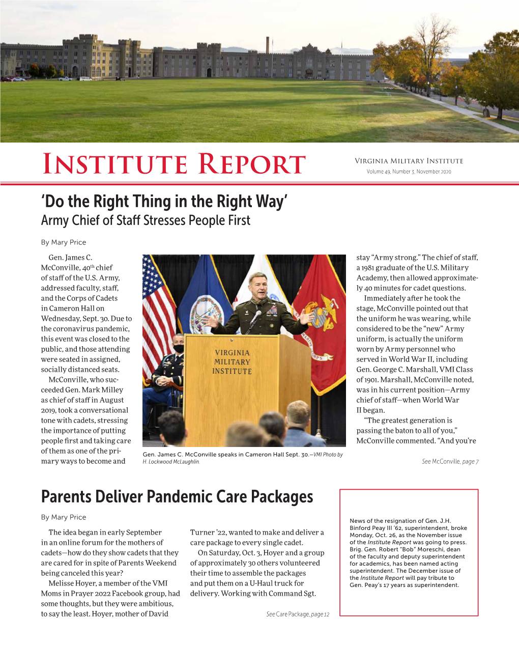 2020-11 Institute Report