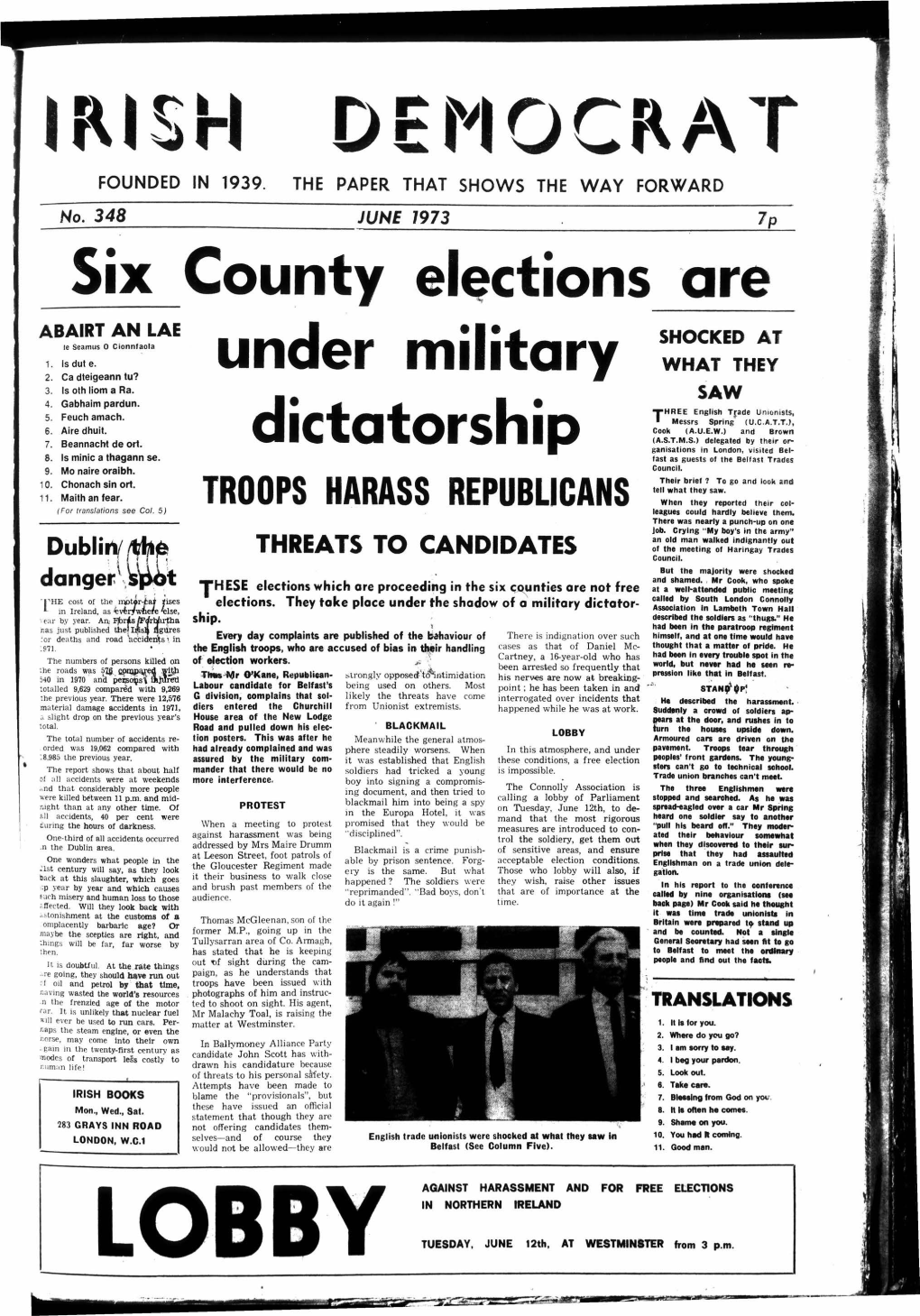Six County Elections Are Under Military Dictatorship