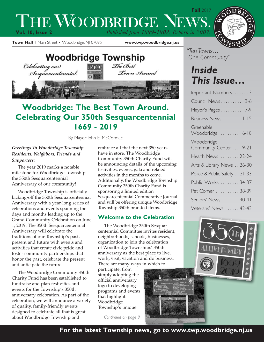Woodbridge News Fall 2017