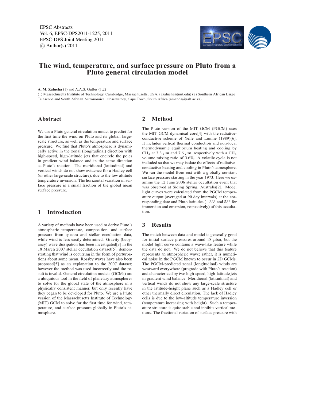 The Wind, Temperature, and Surface Pressure on Pluto from a Pluto General Circulation Model