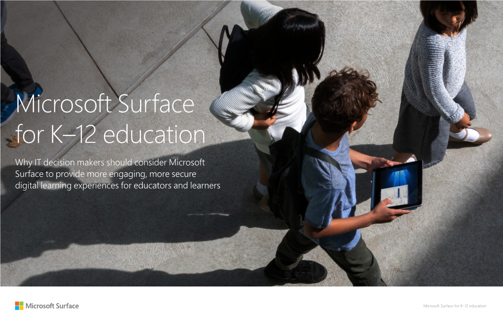 Microsoft Surface for K–12 Education