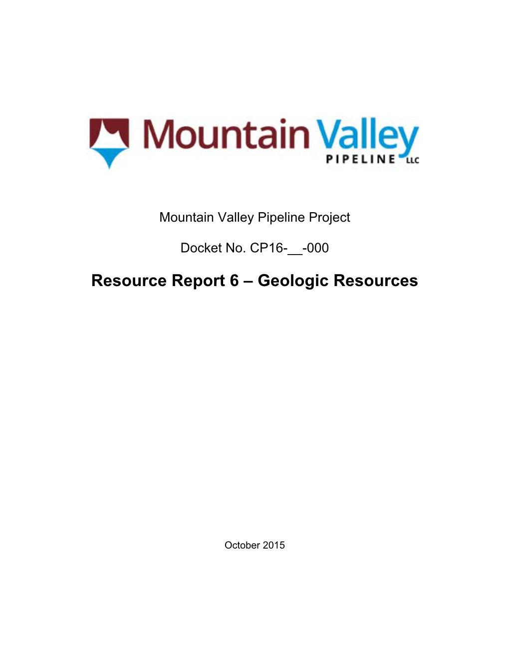 Resource Report 6 – Geologic Resources