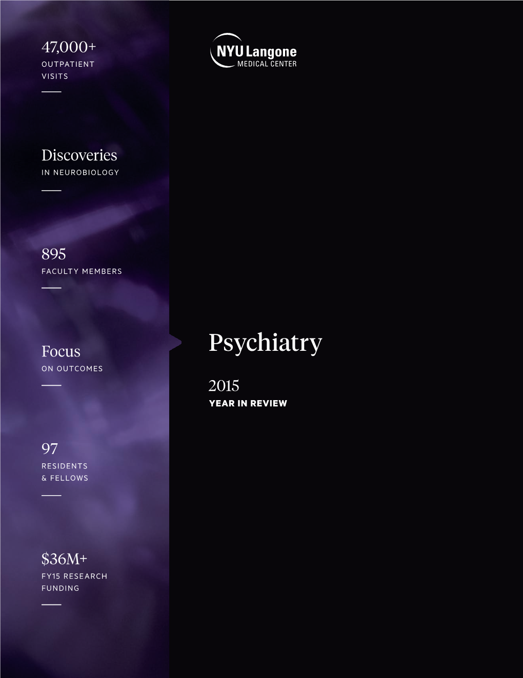 Psychiatry on OUTCOMES 2015 YEAR in REVIEW