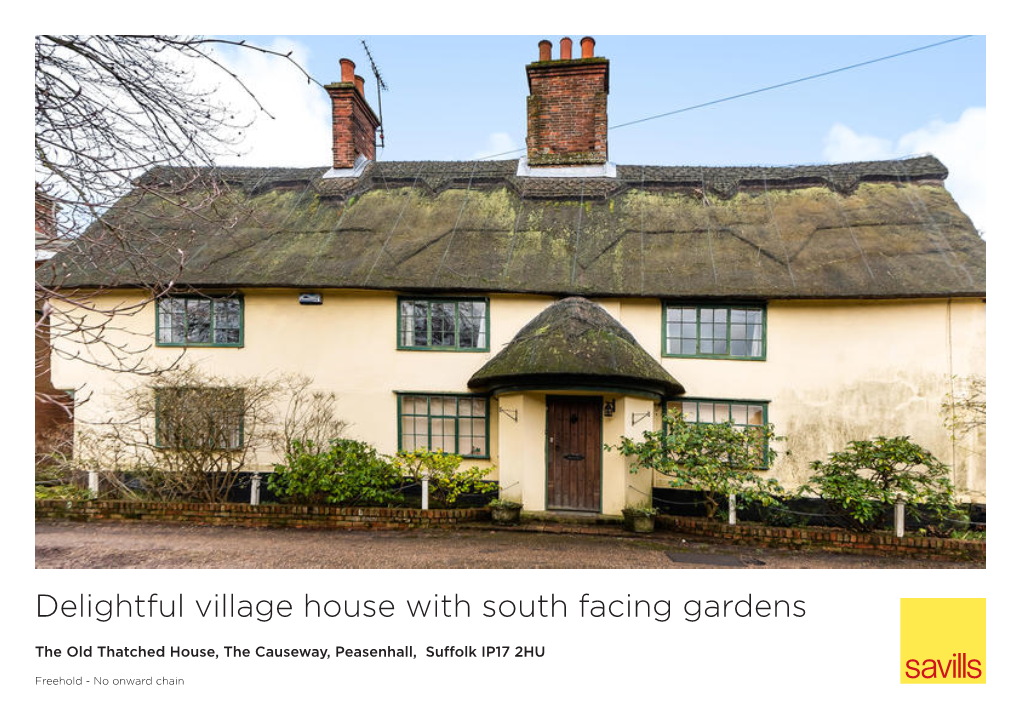 Delightful Village House with South Facing Gardens