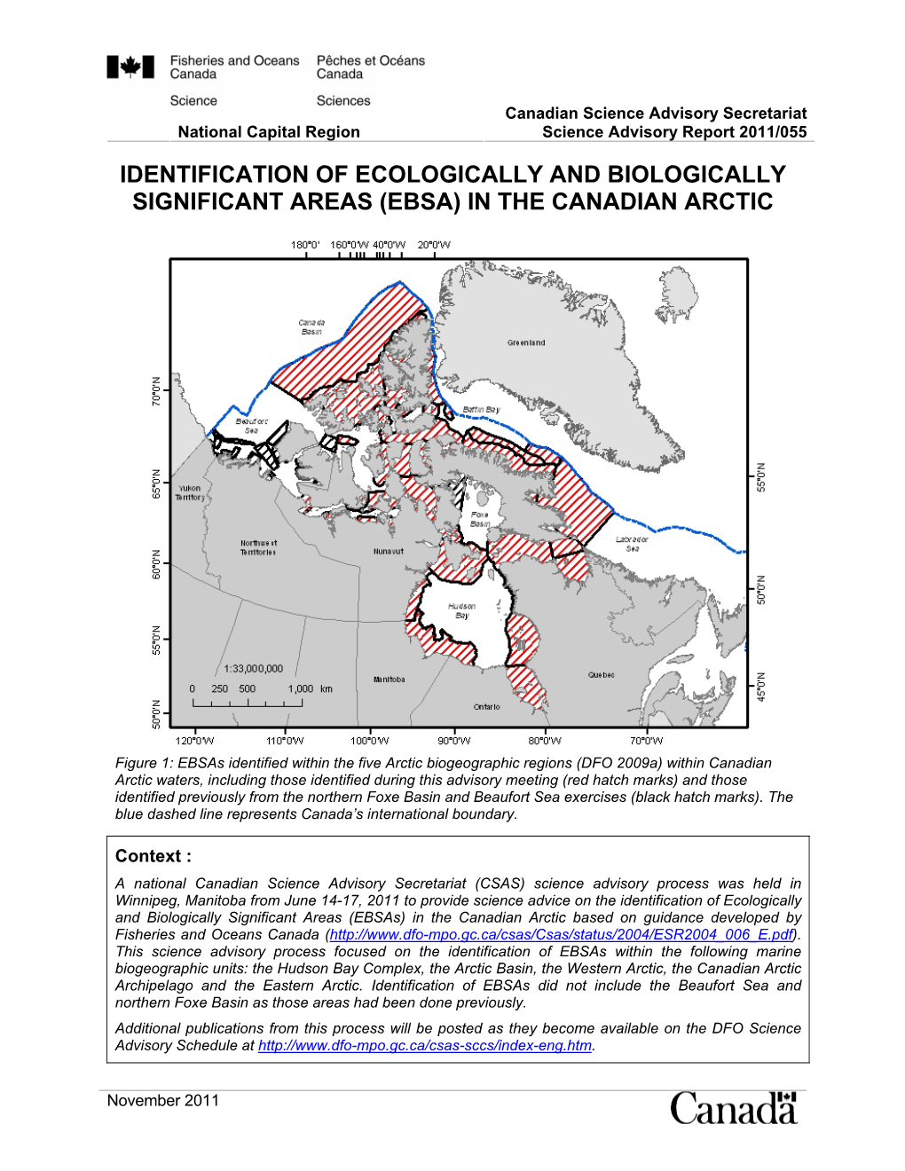 (Ebsa) in the Canadian Arctic