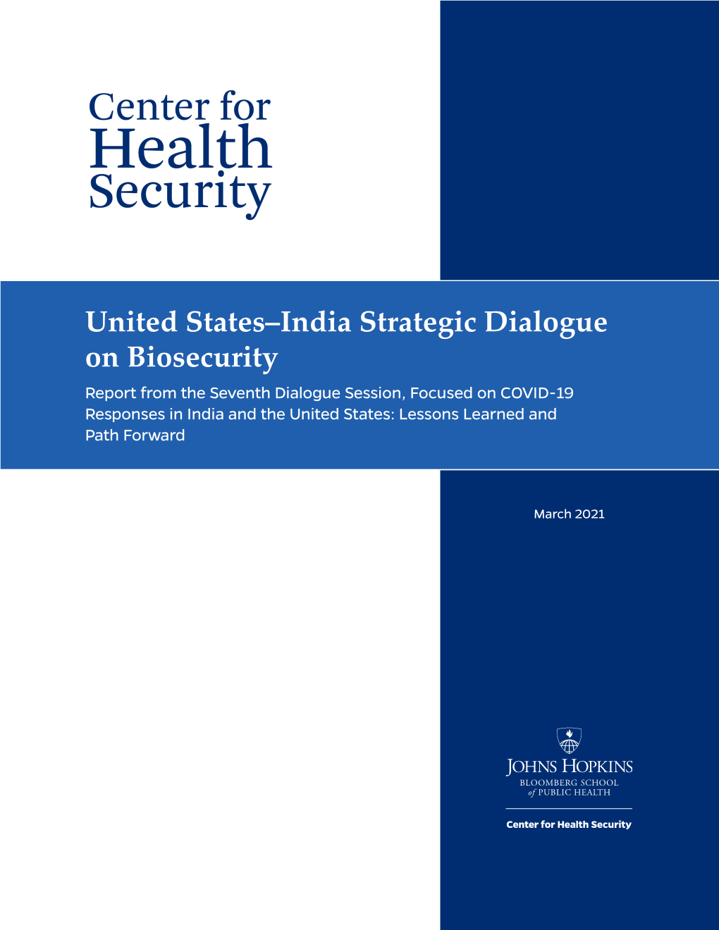 United States–India Strategic Dialogue on Biosecurity