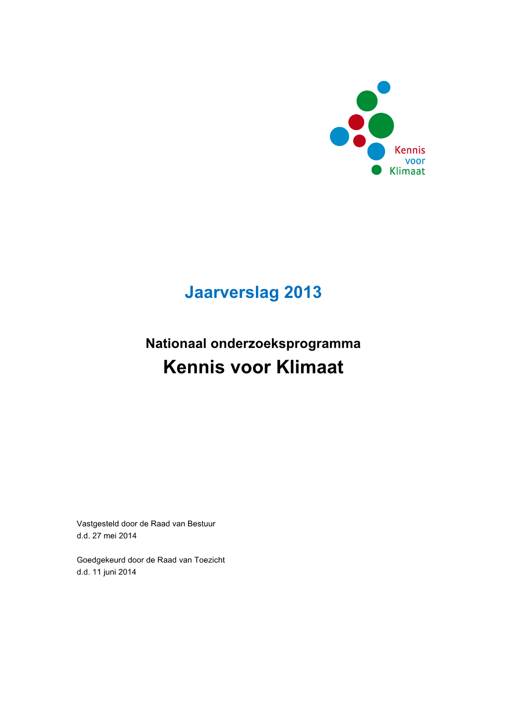 Nationaal Onderzoeksprogramma Kennis Voor Klimaat