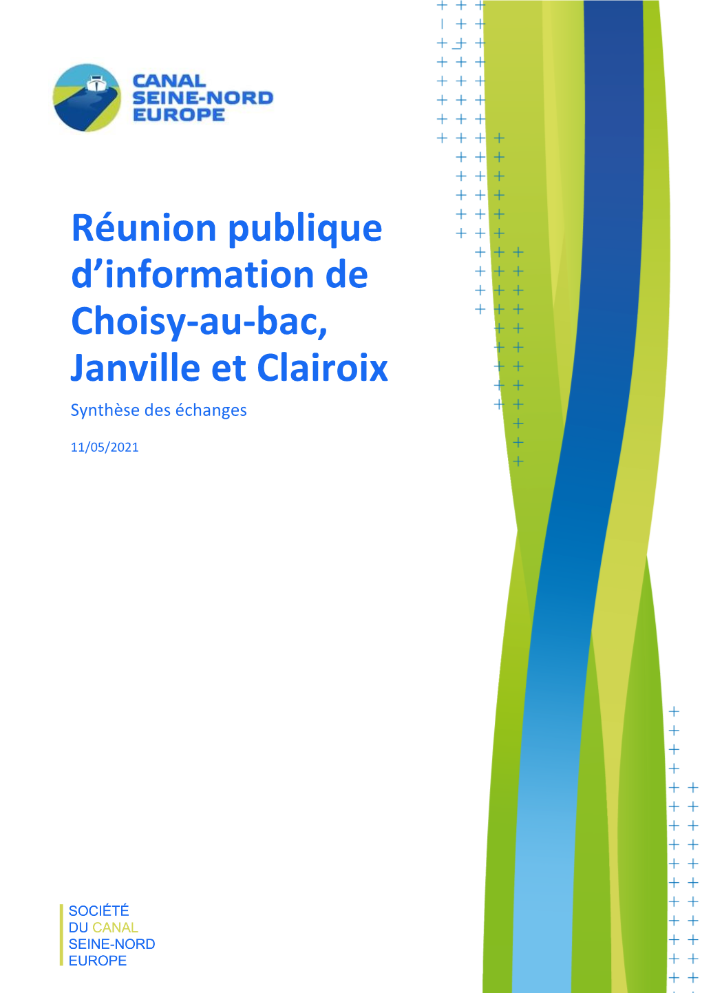 Réunion Publique D'information De Choisy-Au-Bac, Janville Et Clairoix