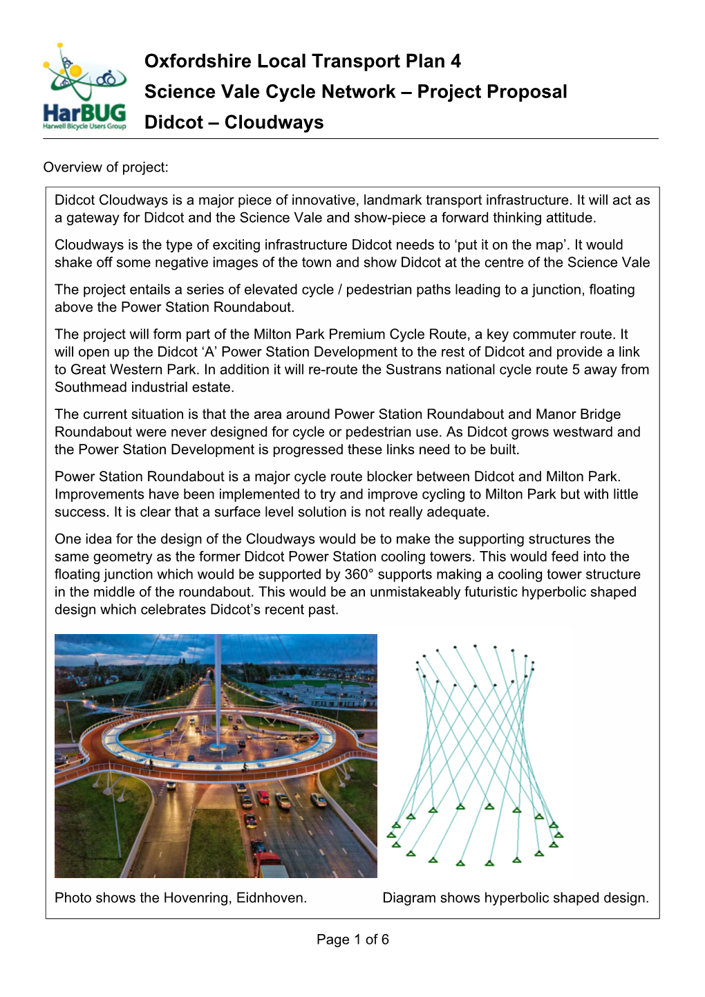 Oxfordshire Local Transport Plan 4 Science Vale Cycle Network – Project Proposal Didcot – Cloudways