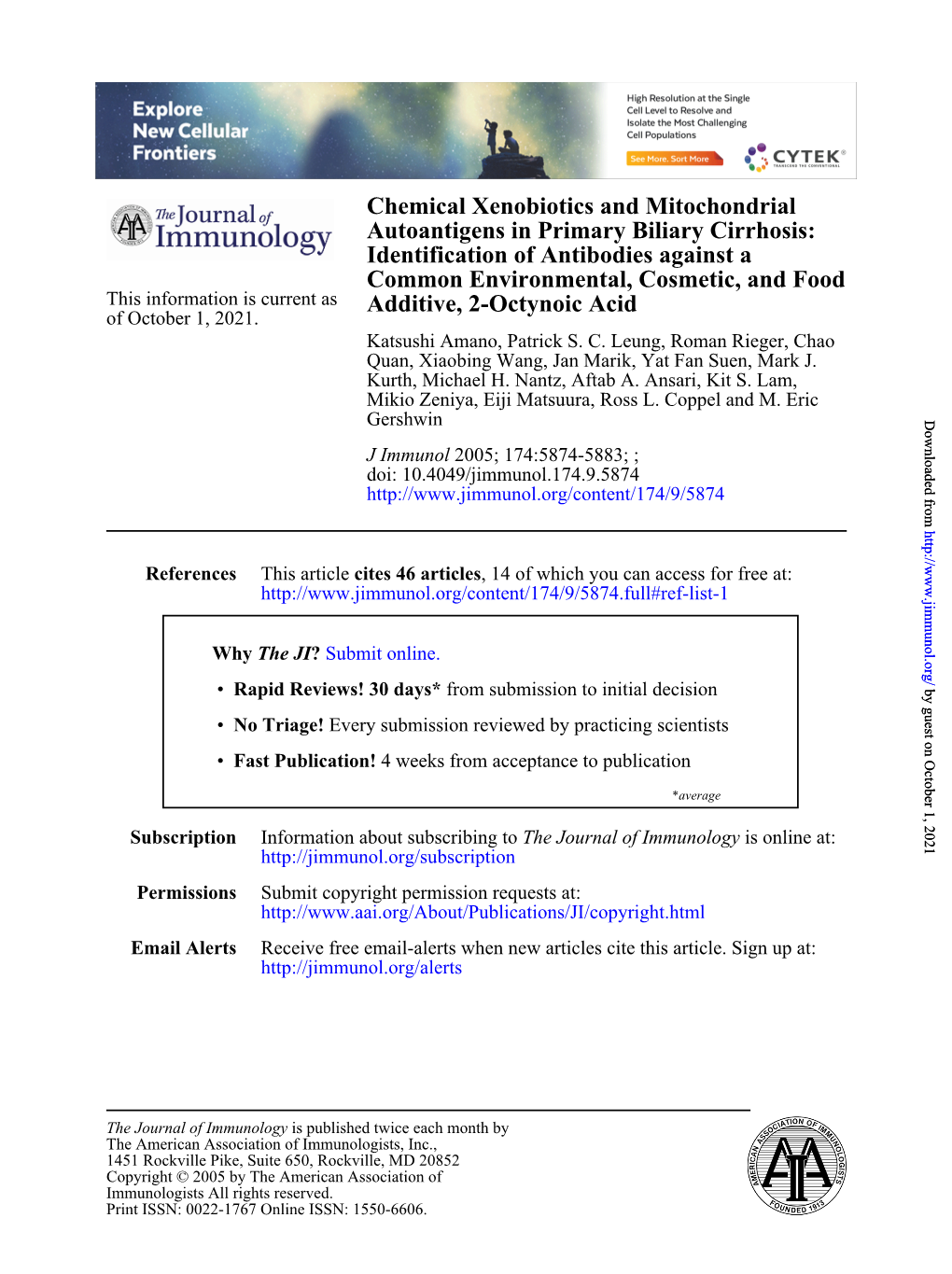 Additive, 2-Octynoic Acid Food Common Environmental, Cosmetic