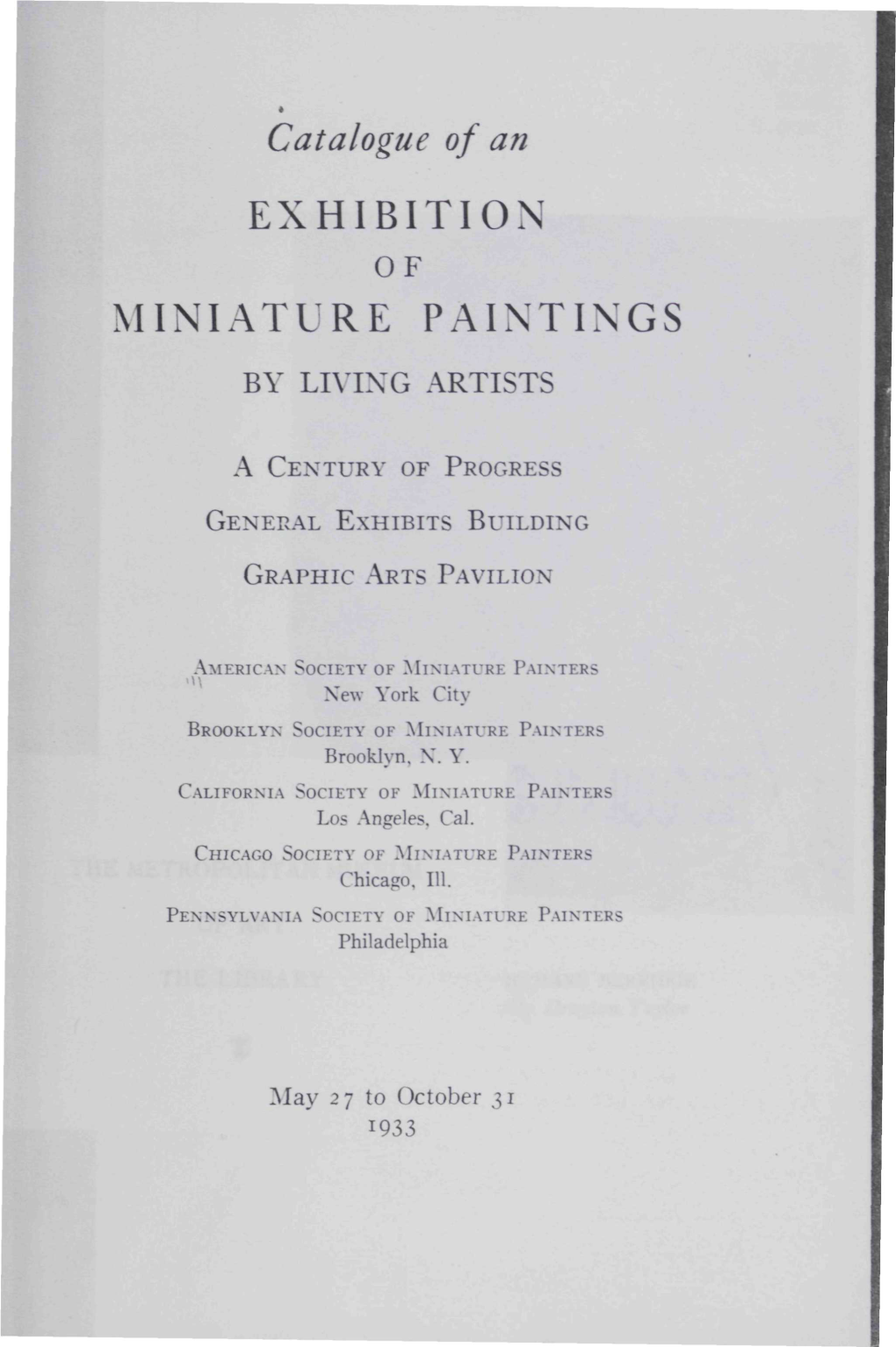 Exhibition Miniature Paintings