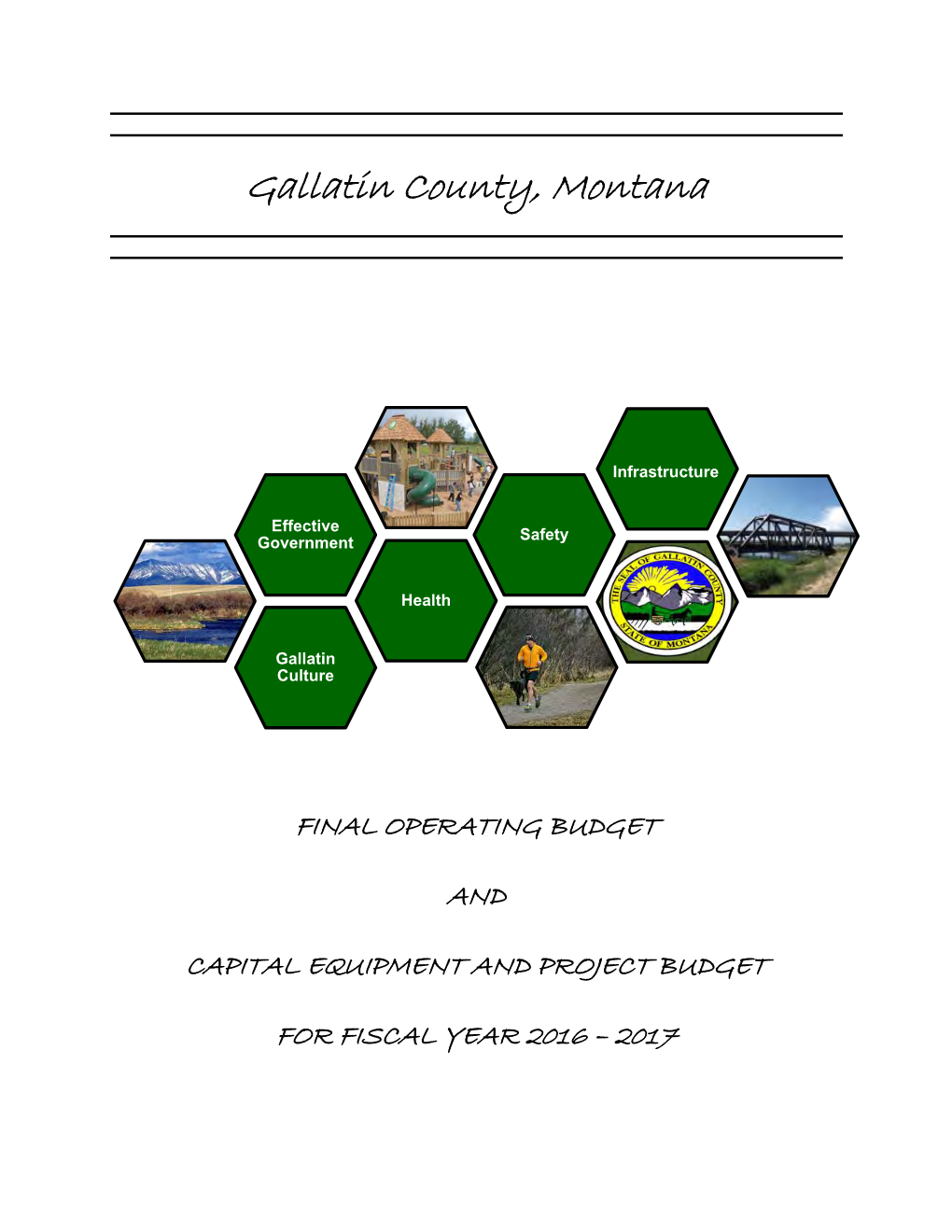 FY 2017 FINAL BUDGET Table of Contents