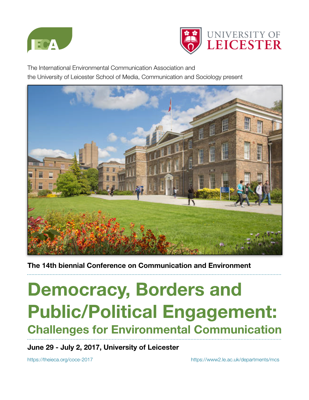 Democracy, Borders and Public/Political Engagement: Challenges for Environmental Communication
