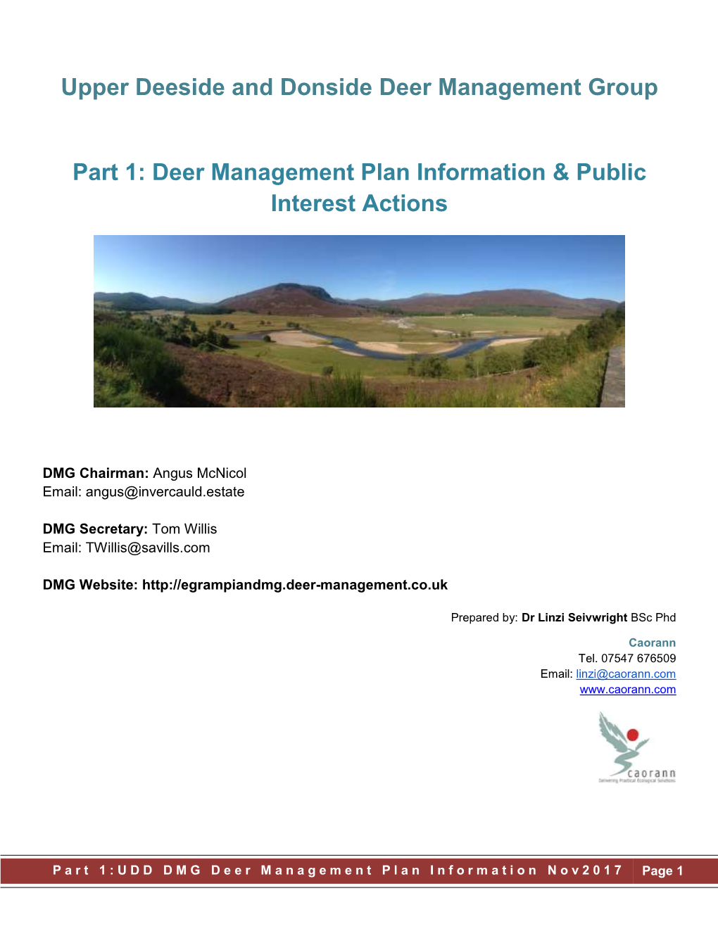 Upper Deeside and Donside Deer Management Group