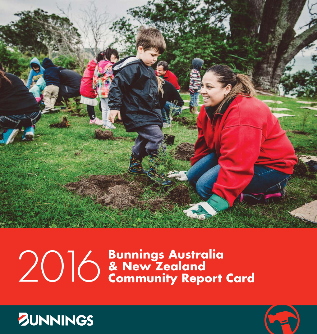 Bunnings Australia & New Zealand Community Report Card