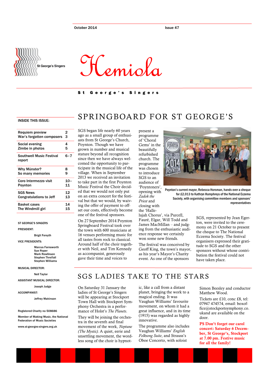 Springboard for St George's
