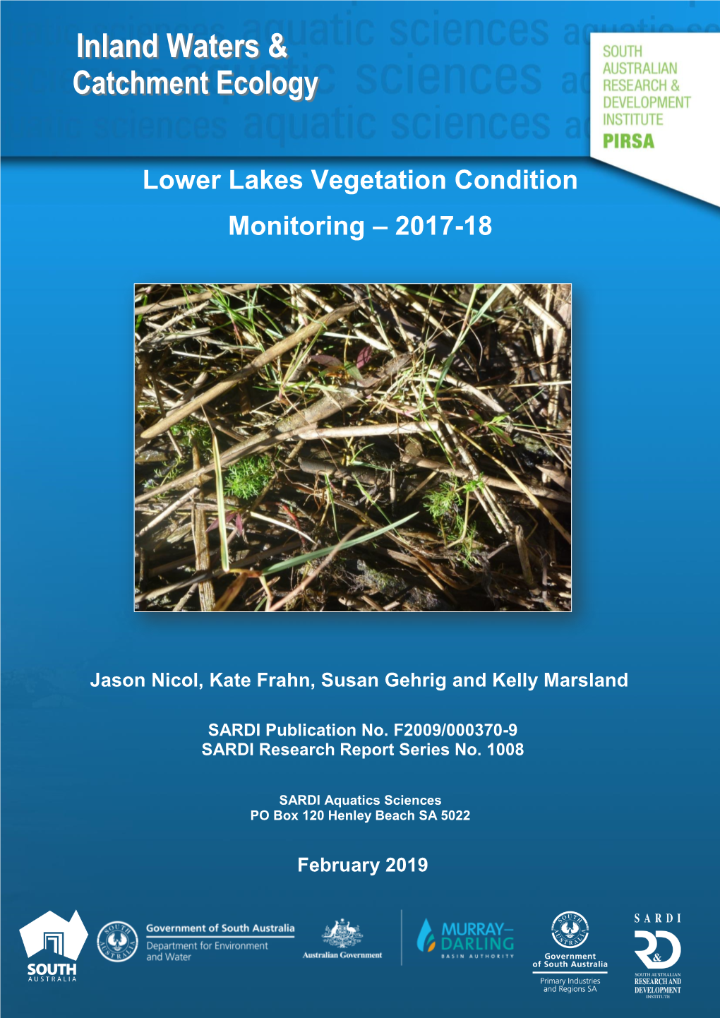 Lower Lakes Vegetation Condition Monitoring – 2017-18