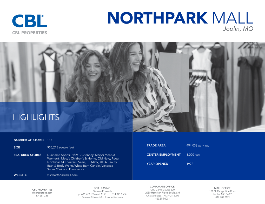 Northpark Mall Are Market Exclusive, Including 2017-2022 % Change 18.88% 20.02% 19.33% H&M, Which Opened in November 2017