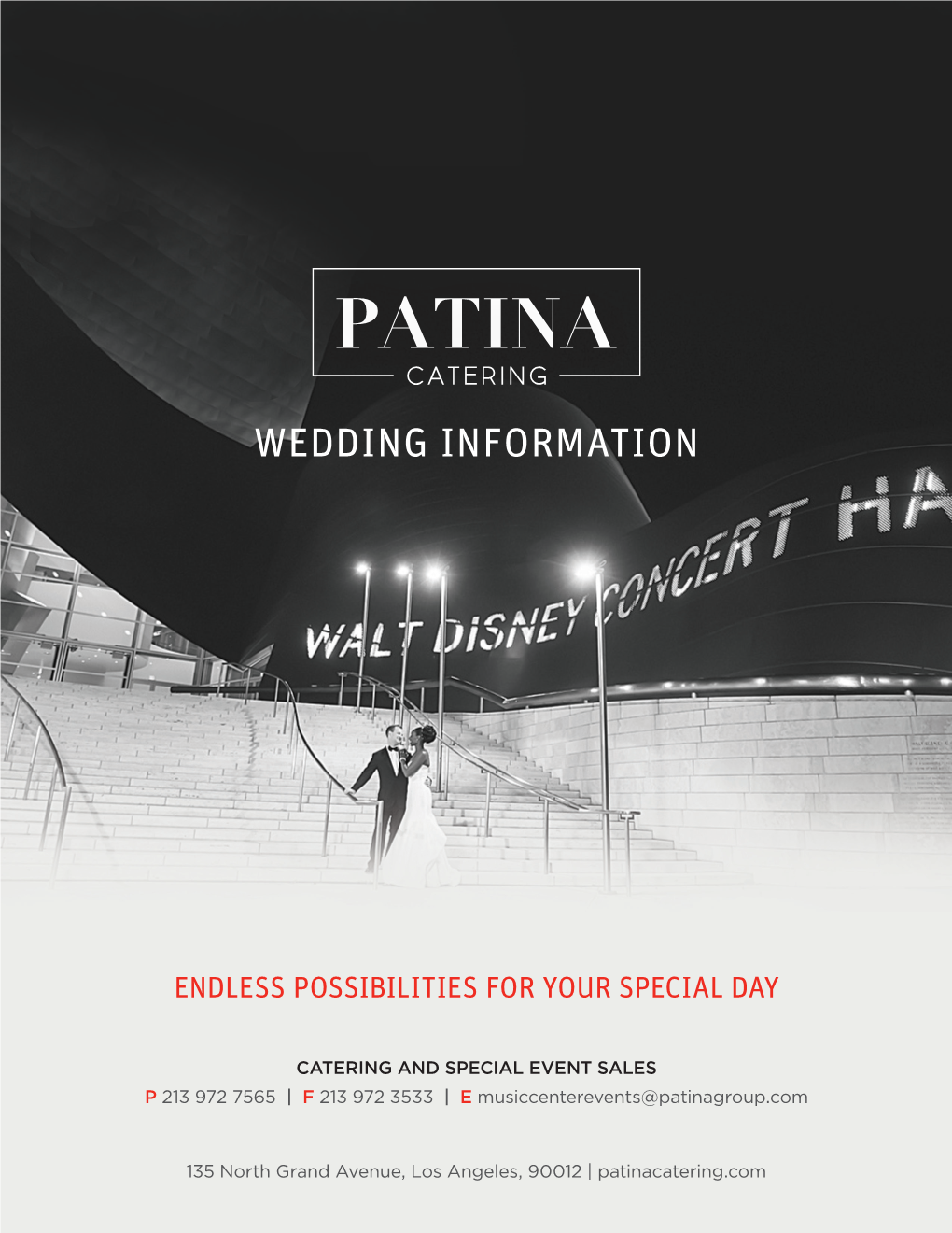 Walt Disney Concert Hall Wedding Event Package