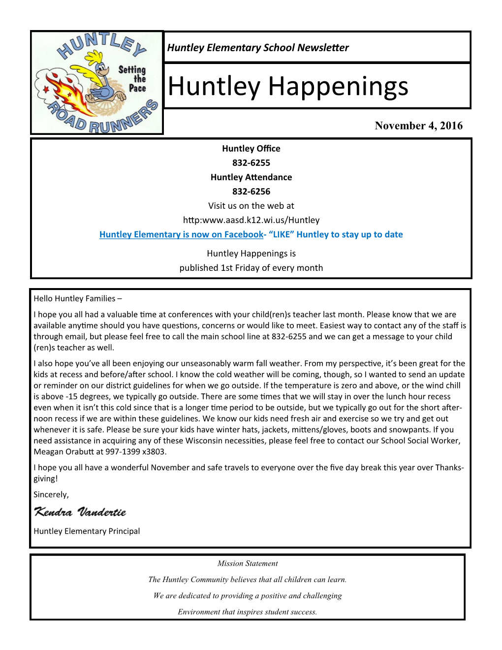 Huntley Happenings